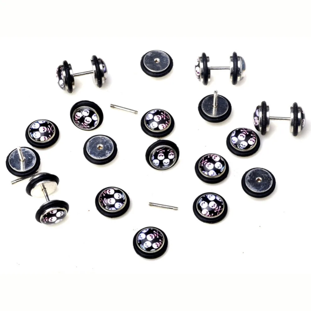 2 шт хирургическая сталь Смола скелет кольцо-гвоздик в нос для женщины мужчины