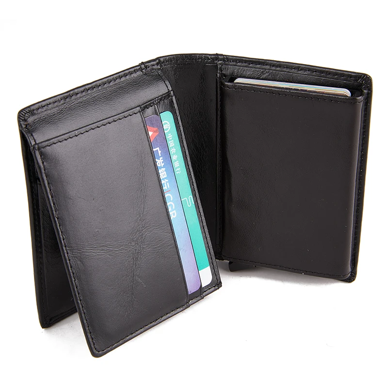 Мужской винтажный кошелек с защитой от кражи отделением для банковских карт Rfid
