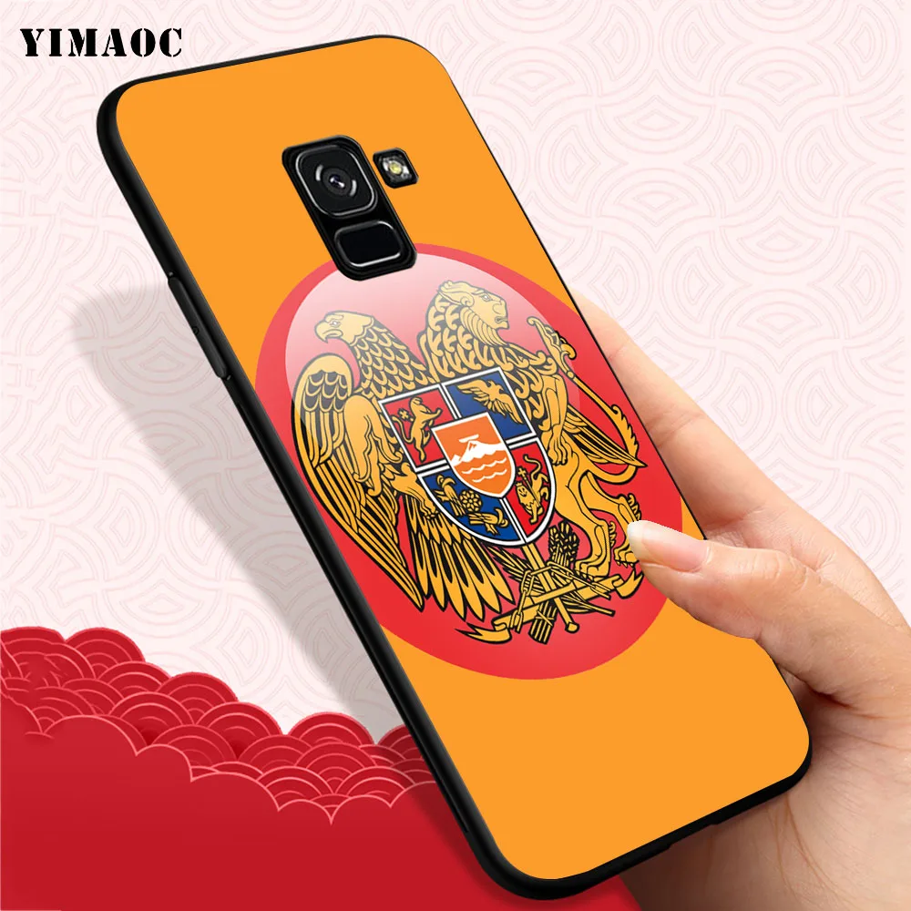 YIMAOC Armenia Flag coat of arms Soft Case for Samsung Galaxy A3 A5 A6 A7 A8 A9 Plus Note 8 9 A10 A30 A40 A50 A70 |