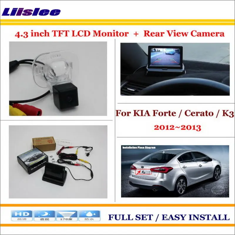 

Auto camera For KIA Forte Cerato K3 2012-2013 Car Rear Camera 4.3" TFT LCD Screen Monitor Back Up Parking System