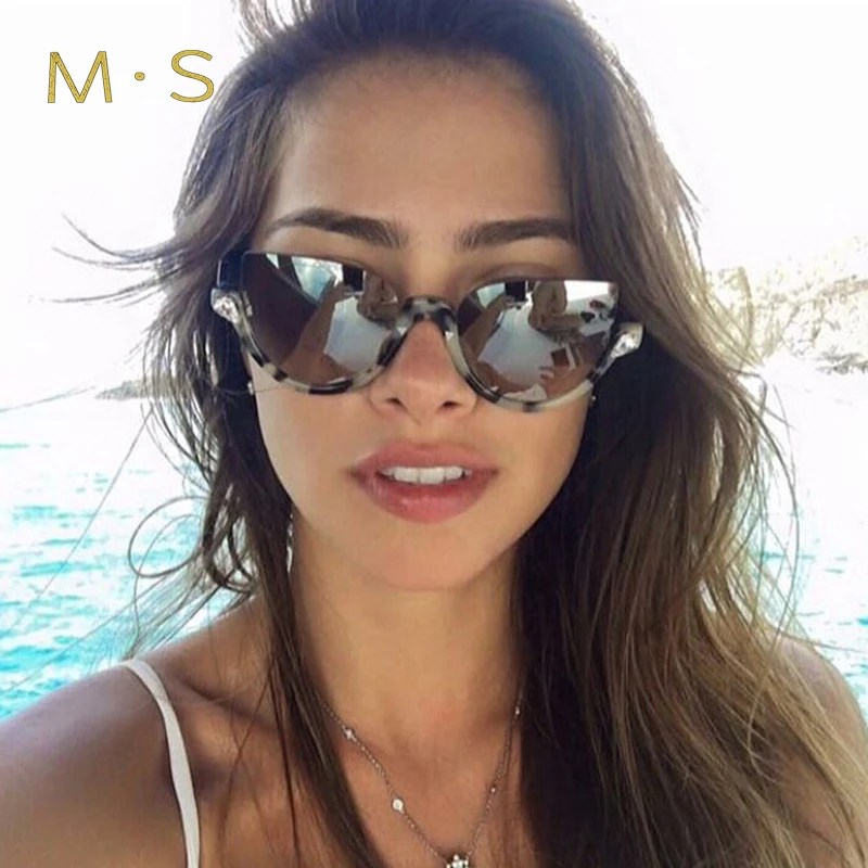 Женские и мужские винтажные солнцезащитные очки MS 2017 модные дизайнерские UV400