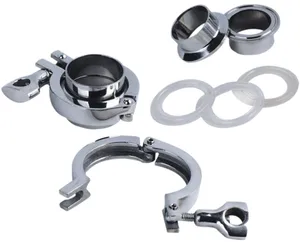 Бесплатная доставка, 4 дюйма, 102 мм,  + тройной зажим + силиконовая прокладка SS 304