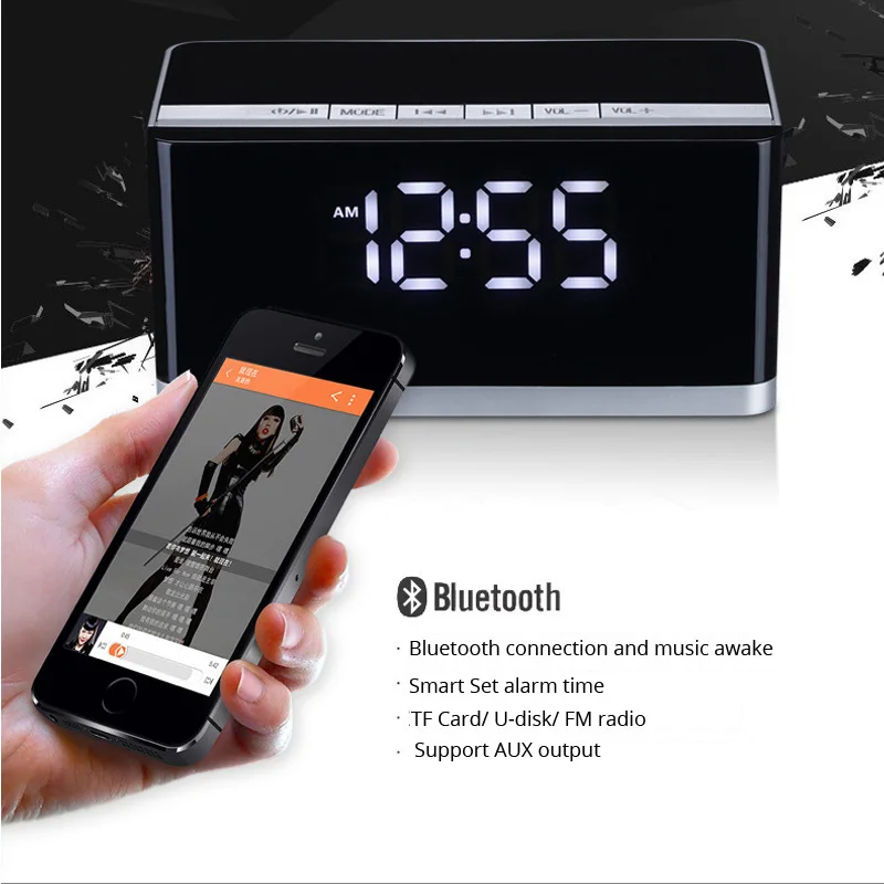 10 Вт bluetooth динамик беспроводной Высококачественный портативный стерео Бас