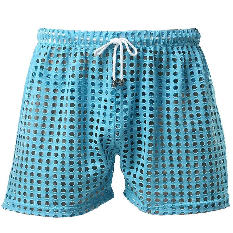 Женские сексуальные мужские шорты с вырезами на шнуровке повседневные свободные