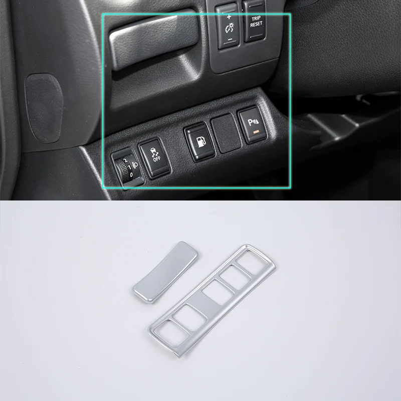

ABS Inner accessories headlight control Cover Trim For Nissan 2018 TERRA