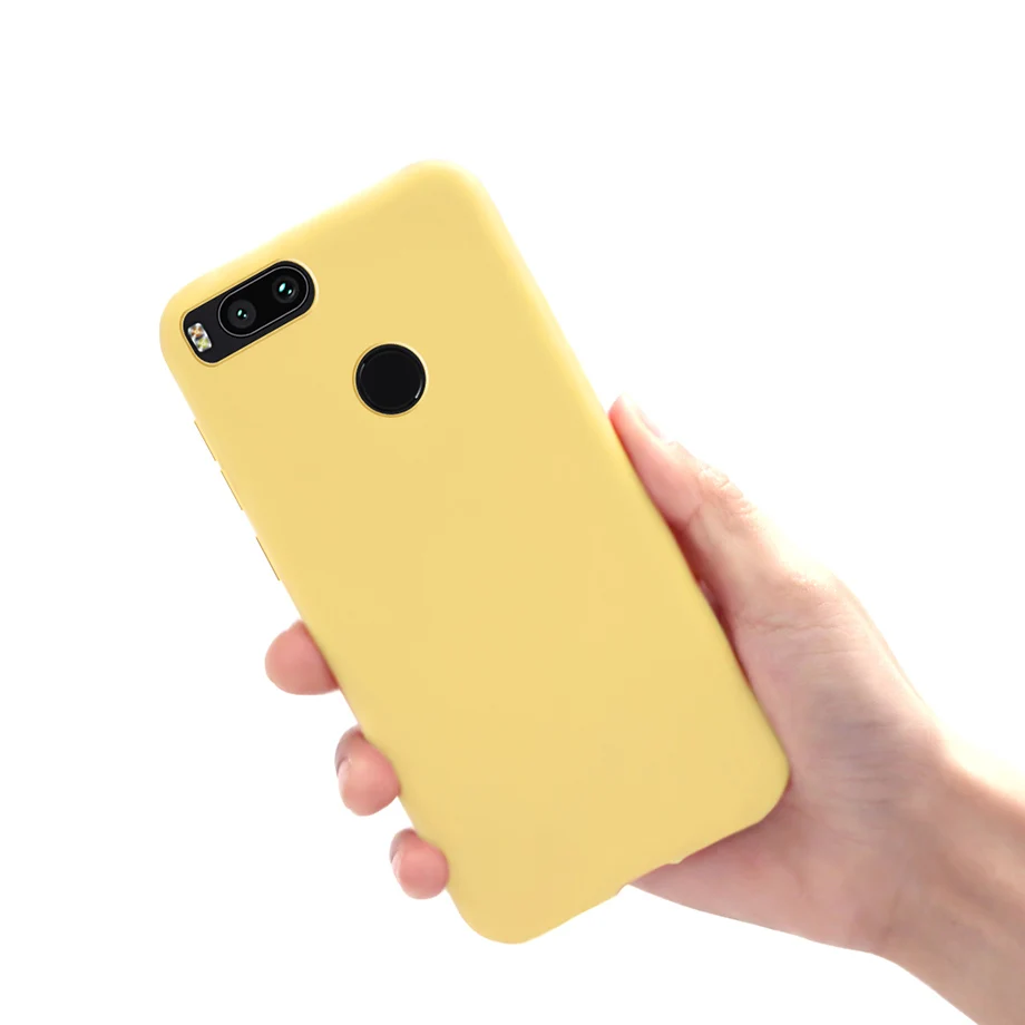 Yellow Для Xiaomi mi A1 Мягкий силиконовый чехол матовый ТПУ чехол для телефона задняя крышка для Xiaomi mi A1 mi 5X Xio mi A1 чехол s бампер Coque Funda - Цвет: Yellow