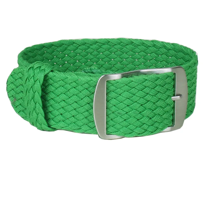 Ремешок MR NENG для часов нейлоновый модный браслет наручных цвет зеленая трава 20 мм