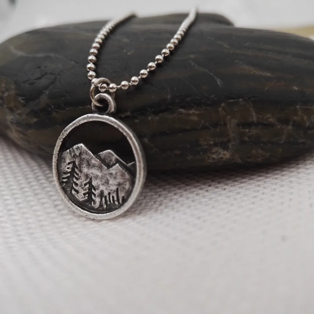 10 предметов Милые принты Зимние детские носки Модные горный пейзаж ожерелье