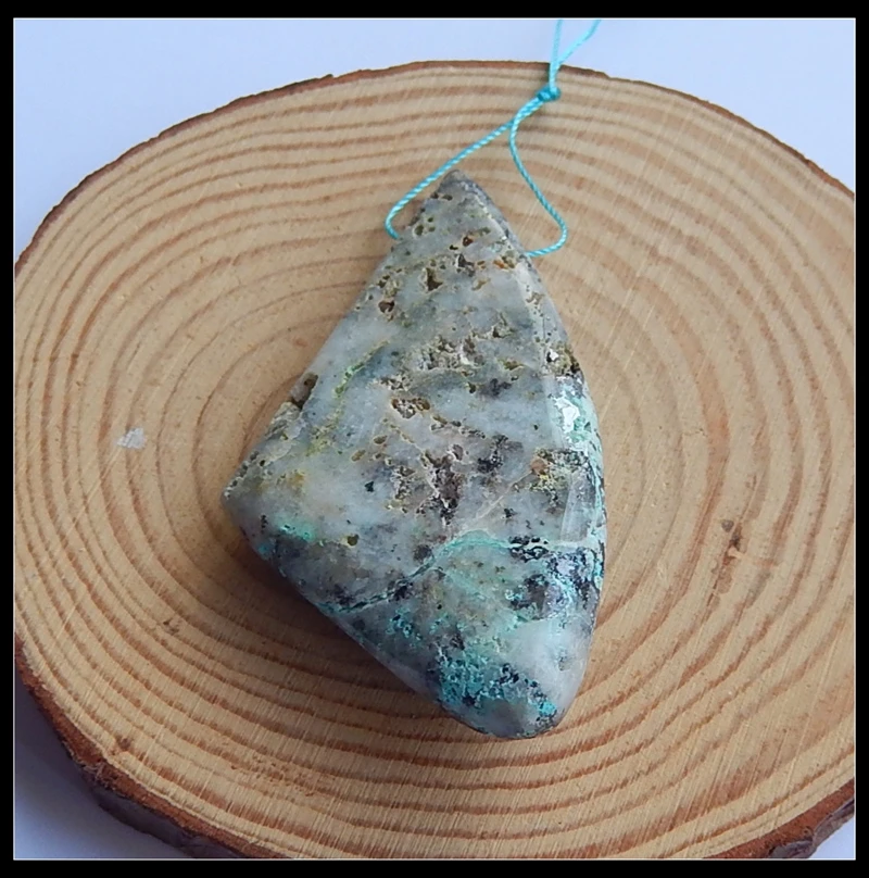 , 1 .,  Drusy Chrysocolla   ,  63x35x14 , 32, 8 ,