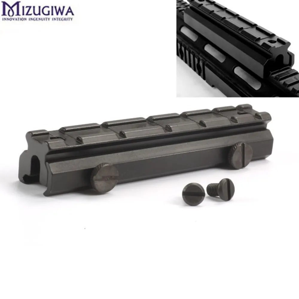 Tatical 128mm Length 20mm Picatinny Rail 6 Slots Riser Scope Mount Adapter Base For Hunting Rifle Airgun Caza | Спорт и развлечения