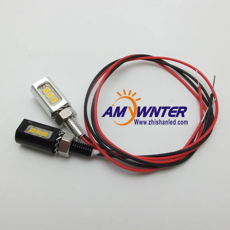 Светодиодная лампа Amywnter 12 В для номерного знака мотоцикла болтовые огни