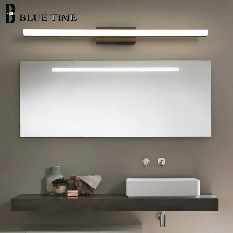 Передний светодиодный светильник для зеркала в ванной современный настенный 220 В