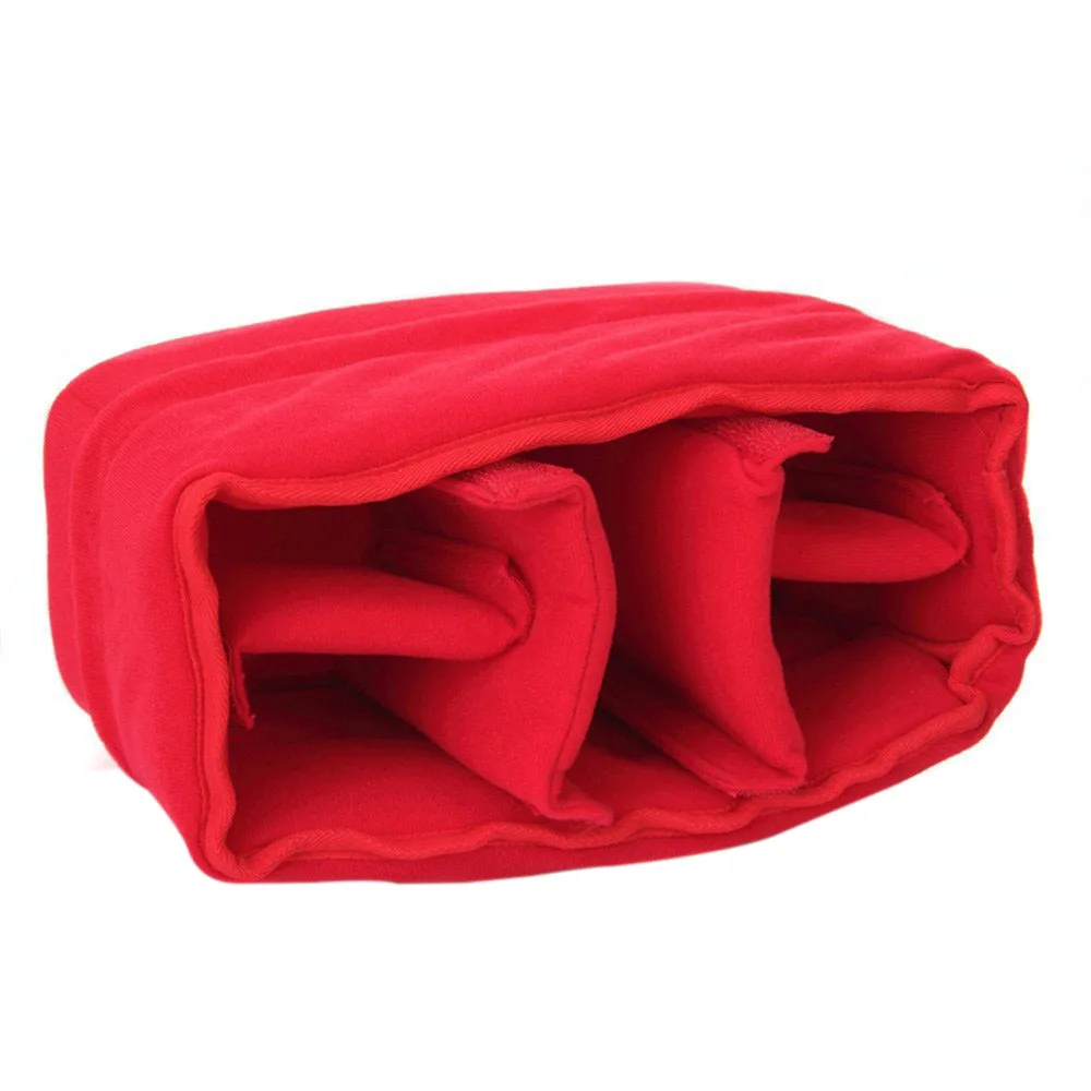 EDT-NEW Shockproof DSLR SLR Camera Bag Partition Padded Insert Make Your Own Bag(Red) | Электроника