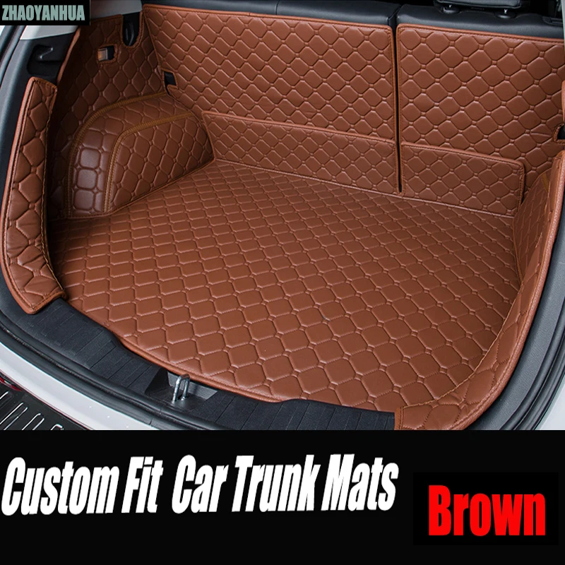 

ZHAOYANHUA Car trunk mats for Lexus CT200h GS ES250/350 RX270/350/450H GX460h leather Anti-slip car-styling carpet liner