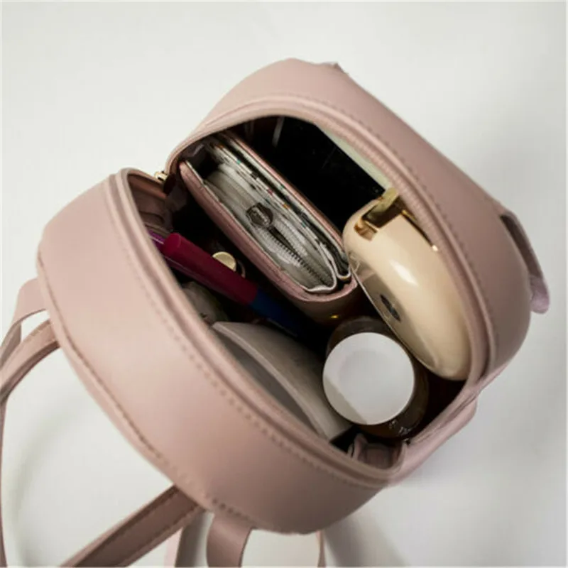 

2019 Fashion Women Girls Mini Faux Leather Backpack Rucksack School Bag Travel Backpacks