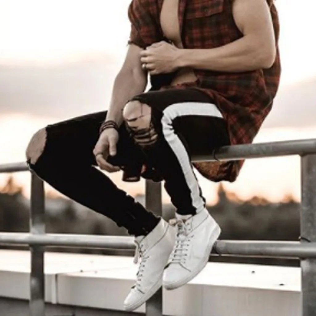 2019 новые Для мужчин проблемных пот Штаны тренажерные залы Фитнес тренировка для