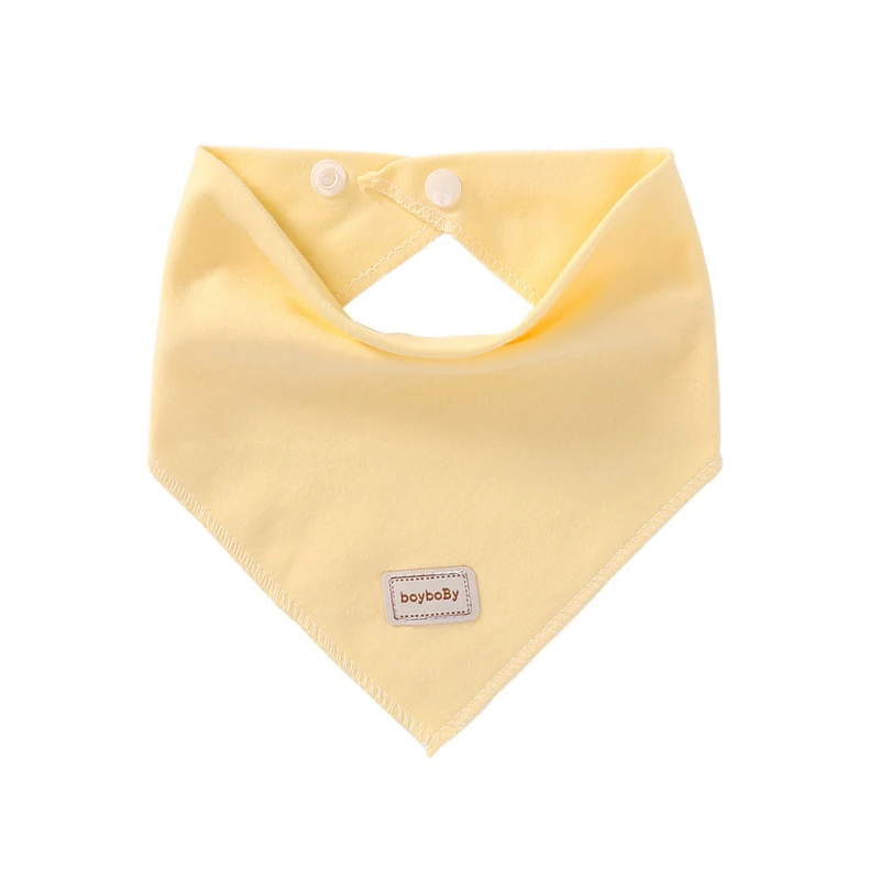 yellow bibs 4 цвета, детские шапки и шапки для новорожденных, двухслойный эластичный платок для малышей, шарф для малышей, хлопковые нагрудники для мальчиков и девочек - Цвет: yellow bibs