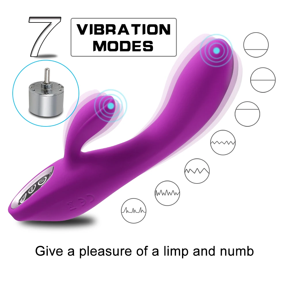 G-Spot кролик клитор 12 скоростной стимулятор вагинальный вибратор USB