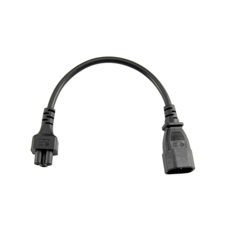 Переходник с штекера IEC 320 C14 на гнездо C5 штекер 3 C5. Шнур преобразователя питания PDU