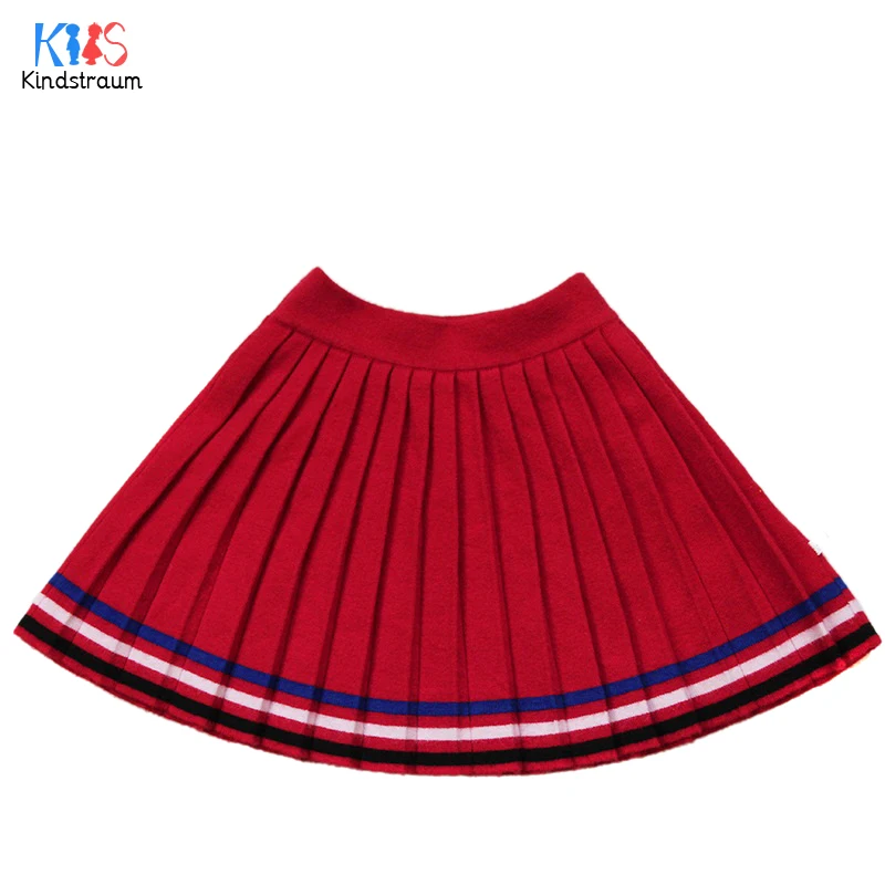 Kindstraum 2018 новый дизайн Детские хлопковые юбки весна и осень Детская полосатая