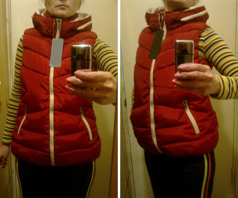 

Waistcoats,Vest Women Cardigans Jacket Winter Warm Women's Coats Down Vest With Hood Womens Vest Coat Colete Feminino