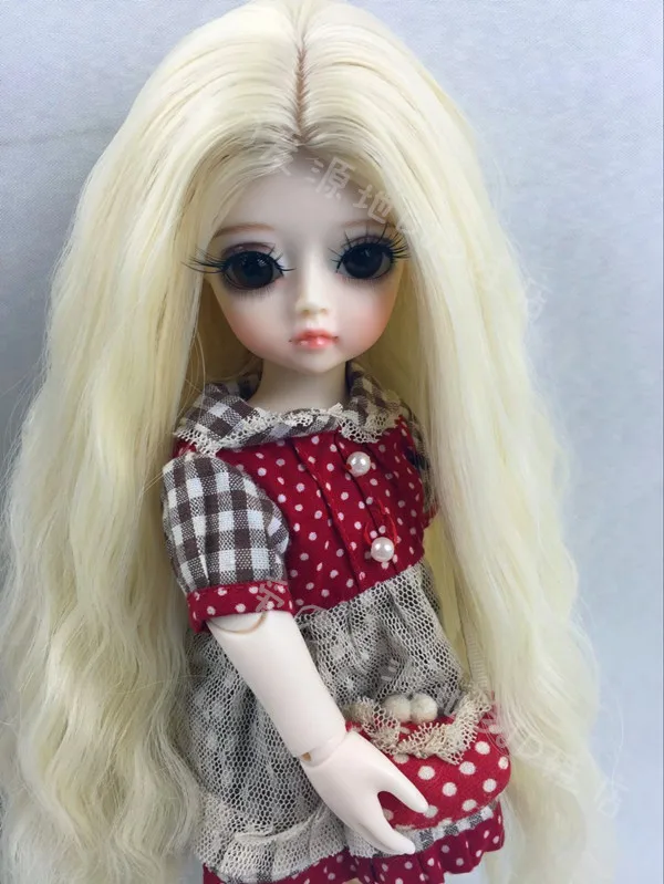 Бесплатная доставка новое поступление парик для куклы Bjd SD 1/6 6 7 дюймов