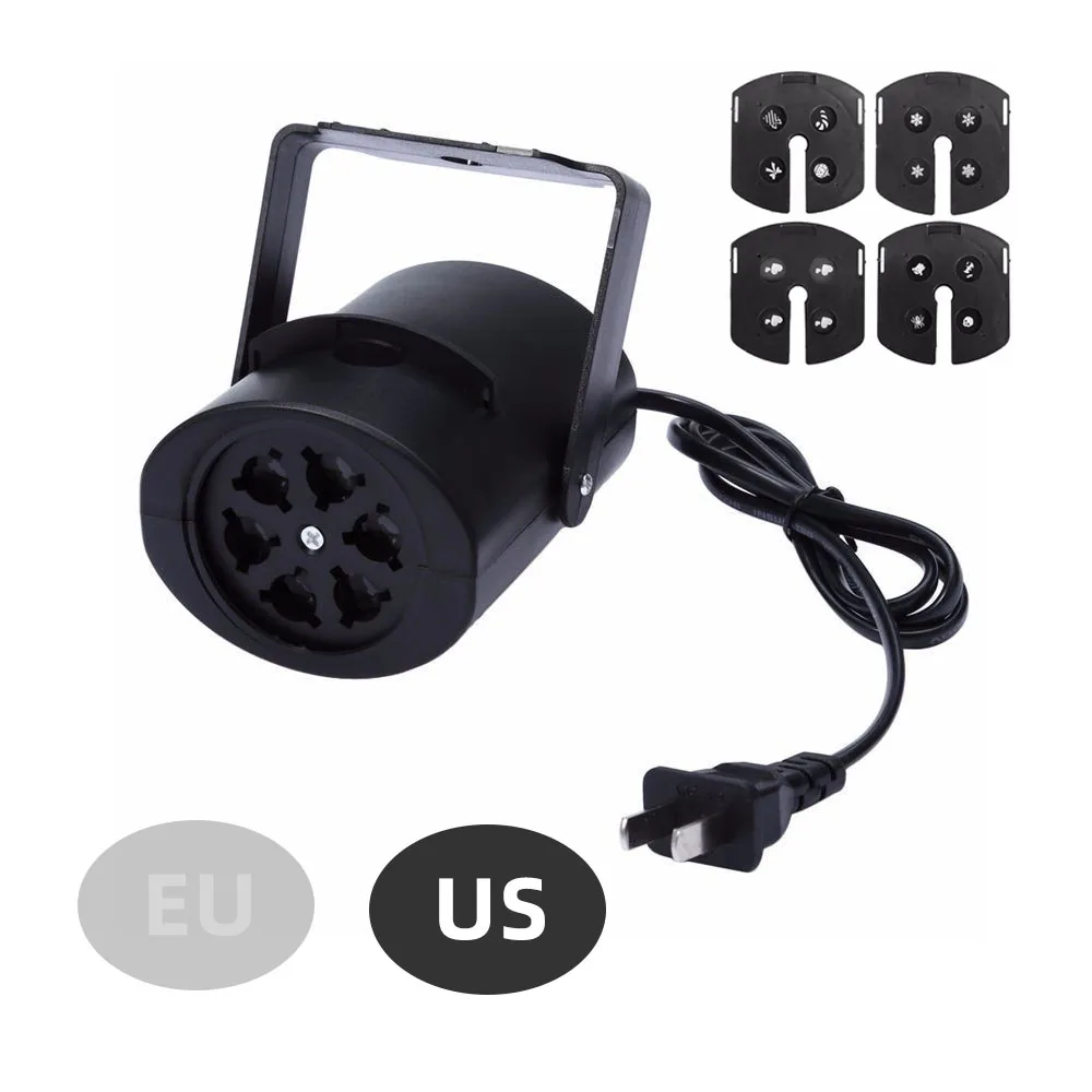US Plug Aimkeeg Снежинка светодиодный светильник для сцены лазерный проектор лампа движущиеся головы вечерние светильник s рождественское декоративное освещение открытый садовый светильник ing - Цвет: US Plug