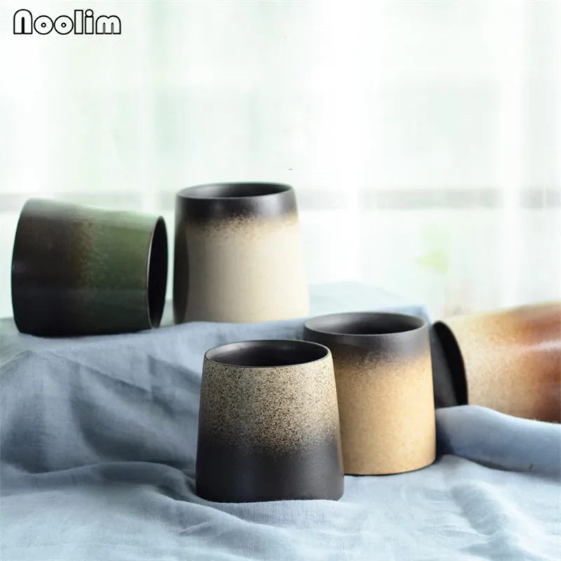 Японские креативные керамические кружки в стиле ретро простая матовая