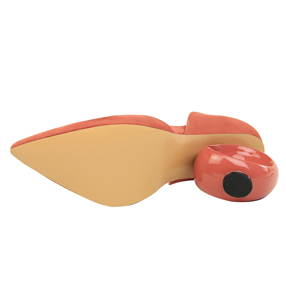 Bigtree Женские туфли лодочки из флока необычный стиль вырезать полые Высокие