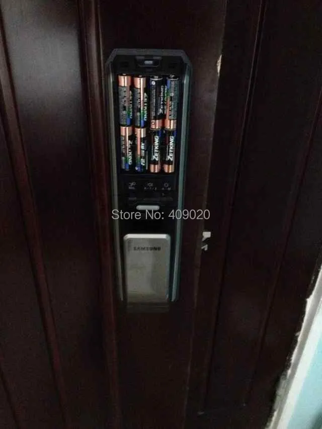 Samsung SHS-P718 цифровой дверной замок, толчок, английская версия, большой врезной серебряный цвет, продвижение