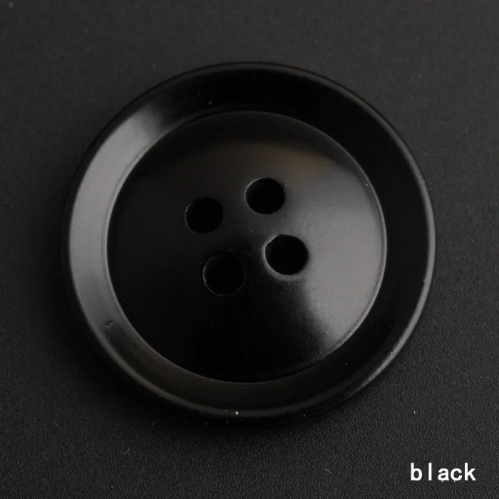 black 50 шт. Meetee 12-25 мм полимерные пластиковые пуговицы для одежды пальто костюм рубашка Декор отверстие пряжки скрапбукинг Швейные аксессуары AP2235 - Цвет: black
