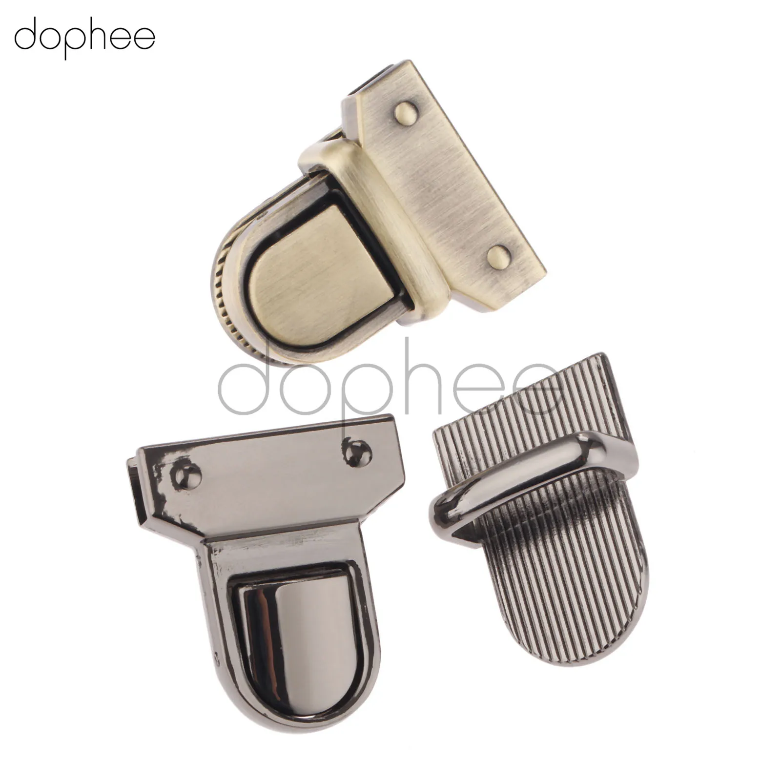Dophee 1 комплект 33*29 мм застежка для сумки замки утка-замок с язычком Поворотный замок для багажа Сумочка кошелек Кожаные сумки одежда