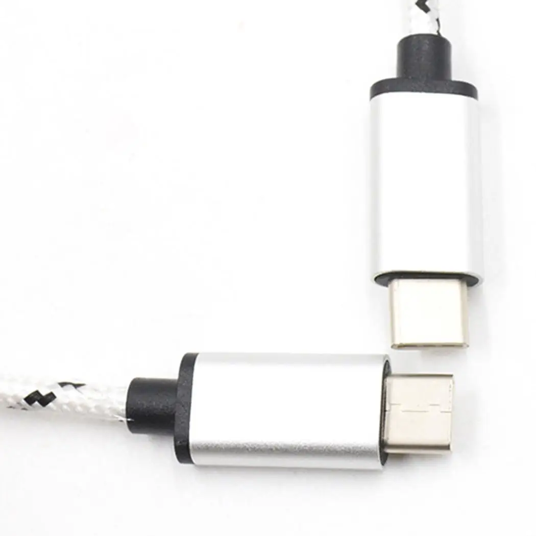 Type C адаптер для синхронизации данных мобильного телефона конвертер нейлон