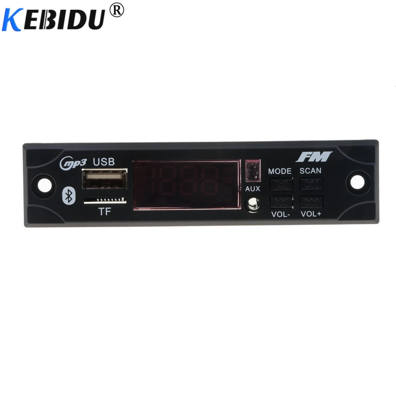 Аудио декодер Kebidu в машину беспроводной с ДУ USB TF FM Bluetooth 5 В 12 MP3 WMA | Электроника