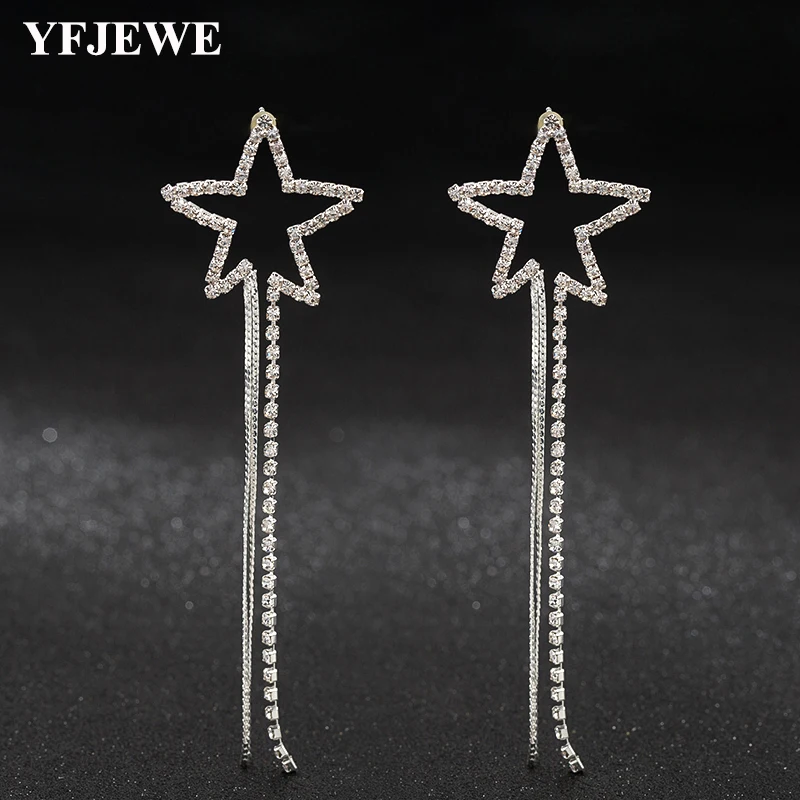 YFJEWE высококачественные висячие серьги с кристаллами вишневого кварца из