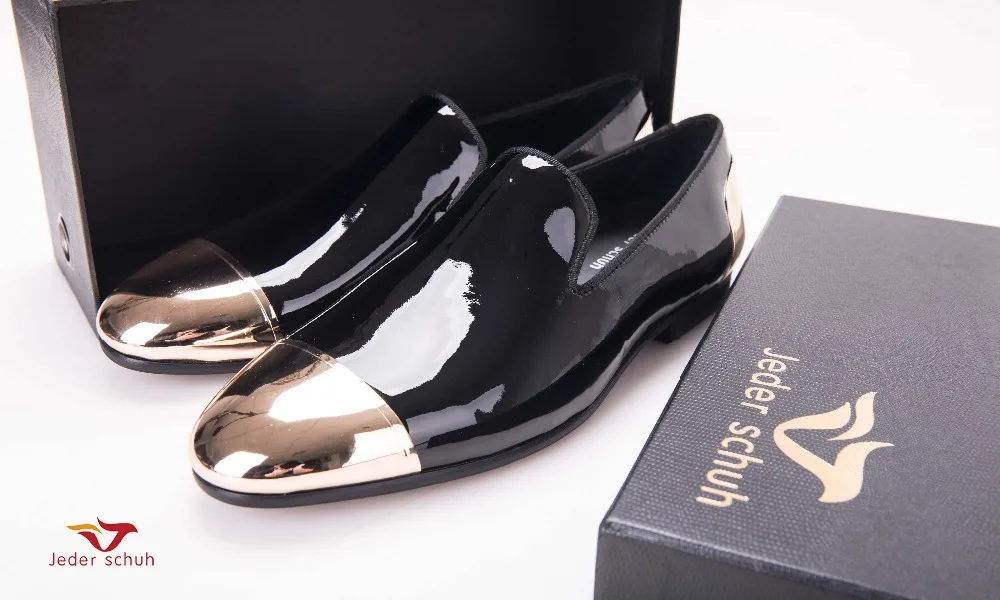 Jeder Schuh/Новинка; черные и белые лакированные мужские туфли ручной работы; вечерние и свадебные Мужские модельные туфли; мужские лоферы; большие размеры