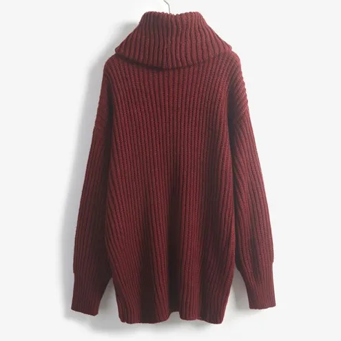 Discount women's Turtleneck Long knitted in pure recreation Joker loose sweater clothing | Женская одежда