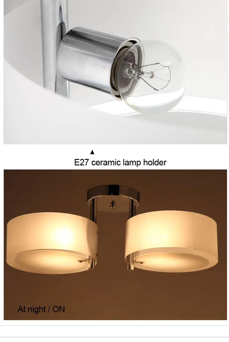 Lustres Brief Home Deco, Круглый акриловый потолочный светильник для гостиной, современный светильник DIY для Спальни 3* E27, хромированная железная потолочная лампа