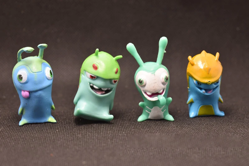 3 шт. Slugterra модель игрушки с ручкой игрушки аниме мультфильм миниатюрные пейзажные игрушки окружающие фигурки подарок для мальчика