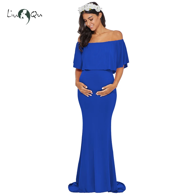 Baby Shower Photophy беременности и родам платья макси длинное Беременность платье для беременных женская одежда для беременных Платья для фотосессии
