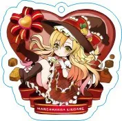 1 шт. Аниме Touhou Project Hakurei Reimu Kirisame супер милый двойной Portachiavi кулон брелок для ключей Y07