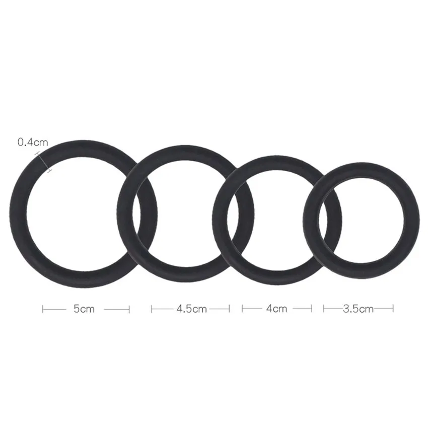 4 шт./компл. кольца на пенис с временной задержкой Пояс верности для увеличения