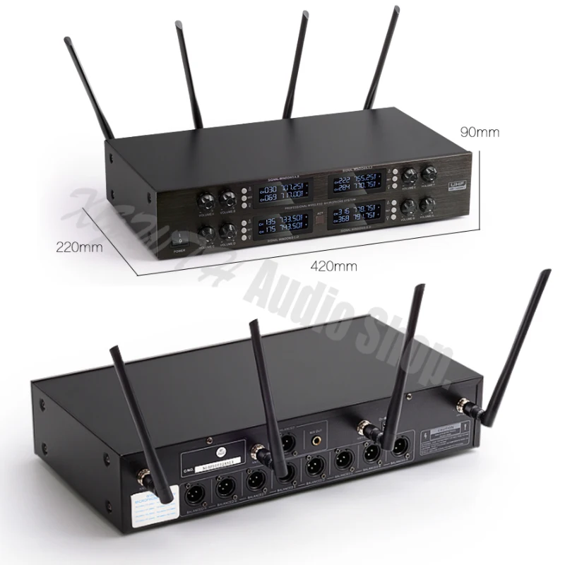 UHF Регулируемая частота 8 бежевый крючок для гарнитуры Mic цифровой аудио