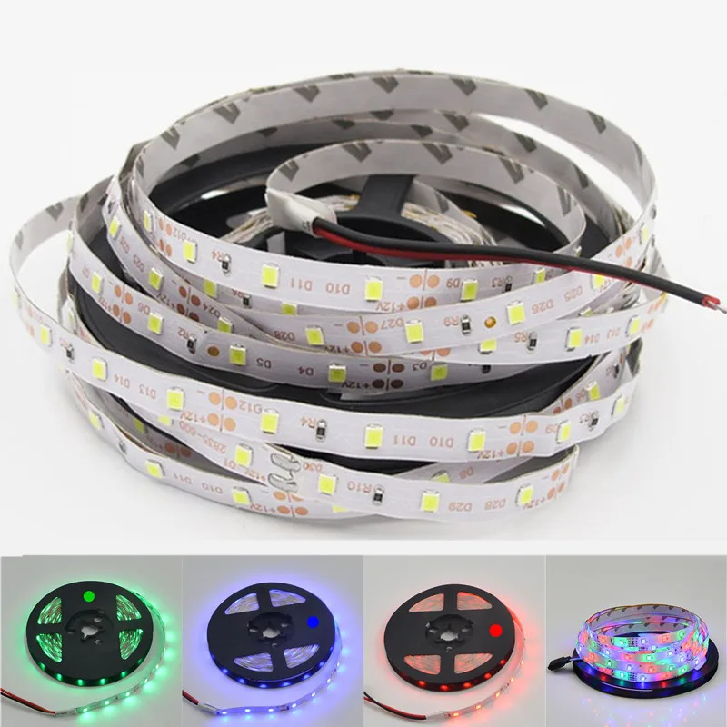 Светодиодная лента 2835 RGB SMD 300 гибкая светильник ПА с диодами 5 м светодиодов 12 В