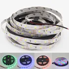 Ленсветильник Светодиодная гибкая SMD 2835, 5 м, 300 светодиодов, 12 В постоянного тока, красный, зеленый, синий, теплый белый, желтый, розовый