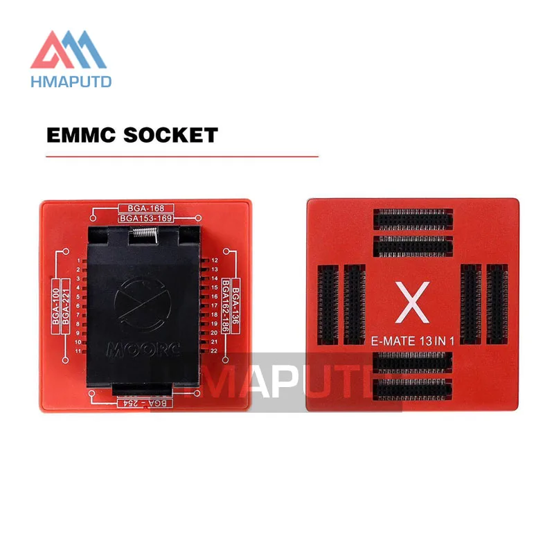 Новый MOORC обновление эмате x памяти на носителе EMMC 13 в 1 поддержка BGA100 136 168 153 169 162 186