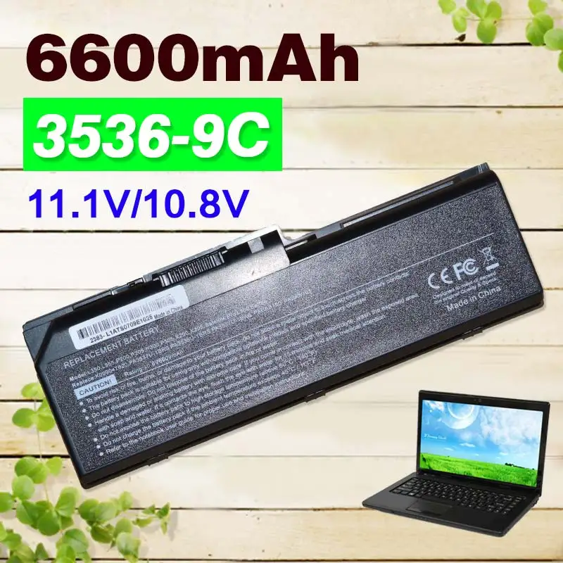 

6600mAh Laptop Battery for toshiba PA3536U-1BRS PA3537U-1BAS PA3537U-1BRS PABAS100 PABAS101 Equium L350 L350D P200D P200 P300
