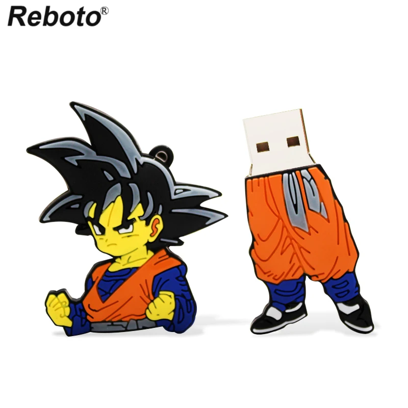 Retobo Usb 2,0 флешки Dragon Ball USB 4 ГБ 8 ГБ 16 ГБ 32 ГБ 64 ГБ U Диск флеш-накопитель мультфильм человек солнце Wu Kong для детей подарок