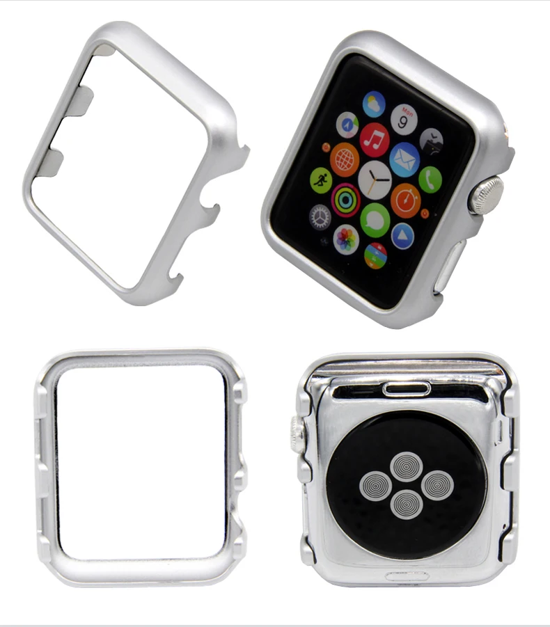 Чехол для Apple Watch 42 мм 38 мм iWatch 3 2 1 Рамка PC защитный бампер чехол позолоченный корпус