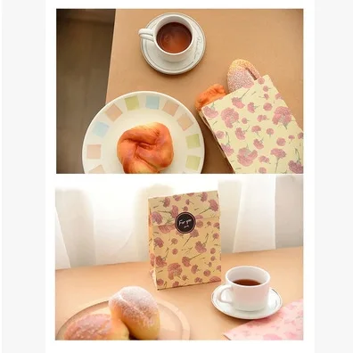 Милый маленький бумажный кошелек с свежим цветком подарочная сумочка